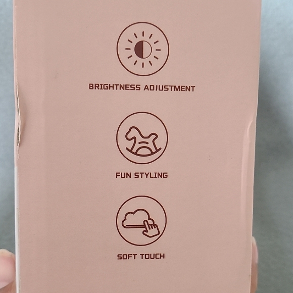 Rainbow Rocking Horse Blue & White Nursery Night Light LED USB Rechargeable NEW - Picture 4 of 11